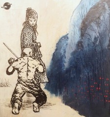8 7/4 Inch x 9 3/8 Inch Illustration By A. Avila