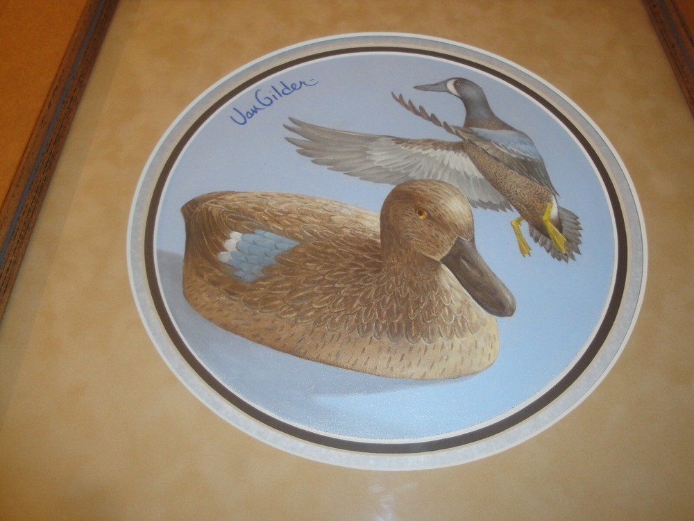 2005 Minnesota Duck Decoy Original Painting Blue Wing Teal LOOK!