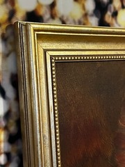 Original Oil Painting Beautiful Celtic Redhead Girl Woman Portrait Framed 31×25