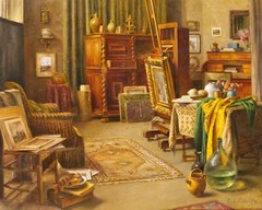 Paul Verdussen Painting Workshop Interior Art Nouveau Belgium Artist House