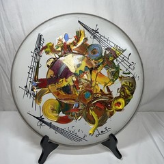 Painted Drum Skin New Orleans “Play Rest Repeat”