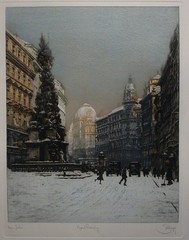 Singer Emil (Kyjov 1881-1942 extermination camp) Vienna – trench around 1920