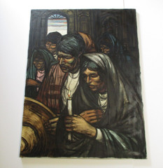 ALBERTO VELA PAINTING IMPRESSIONIST PORTRAIT LISTED LARGE 40″ Famous Listed Oil