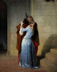 Museum quality oil painting handpainted on canvas“The Kiss“