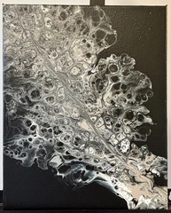 Original Acrylic Abstract Textured Painting On Canvas 8×10