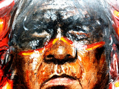 LOVELESS – „ANCESTRAL STRENGTH“ Oil on Hardboard 12 X 9 Art Realistic