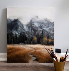 Oil Painting Landscape Original Wall Art On Canvas Contemporary Art, Mountains