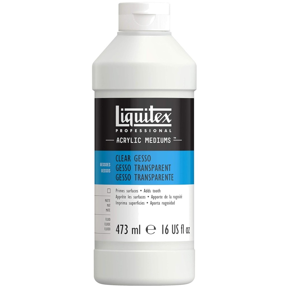 Professional Clear Gesso Medium 16oz Bottle