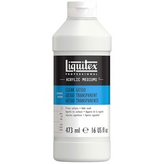 Professional Clear Gesso Medium 16oz Bottle