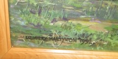 KAZIMIERZ MARTYNOW CZECHOSLOVAKIA RIVER SHORE LANDSCAPE PAINTING