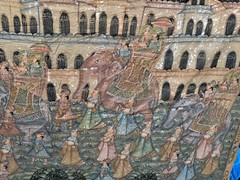 Original Mughal Painting from India“ Ceremonial Parade (160 High X 225 Cm Wide)