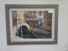 Viktor Shvaiko. Oil On Canvas. Venice Canal. Signed. 28.5″×36.25″ Framed.