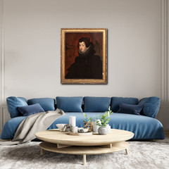 Large 18th Century Portrait ISABELLA OF BOURBON, QUEEN OF SPAIN (1602-1644)