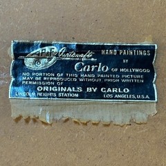 Carlo of Hollywood Framed Flower Painting