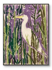 Modern Egret Bird Pop Bold Art Original Wall Art 11 by 14 Canvas