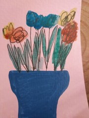 G.A.Titan Acrylic Painting IMPRESSIONISM Flowers vase BOTANICAL Artwork