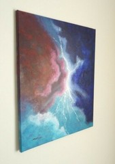 ORIGINAL ART by Steven Graff „Source“ 20×16 stretched canvas/acrylic colors