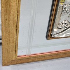 VTG Creazioni Artistiche Young Woman Eating Grapes 3D Framed Mirror 23.5 x 28.5″