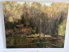 Original Art Landscape Oil Painting Autumn Realism XL Gallery CanvasGina Lemelin