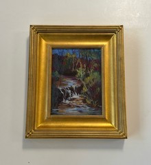 FRANCES DODD Colorado Landscape Painting Abstract Stream “Bear Creek” Original