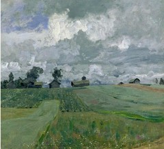 Perfect Oil painting village landscape Hand painted Russian Shishkin Levitan art