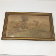 L.B.C.Josephs c.1889 Watercolor on Paper Painting Landscape Hudson River School