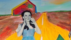 Nelson De La Nuez Original Ditching Dorthy Signed Fingerprint Street Pop Art