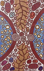 Marcia Reid Nangala 💕💕Aboriginal Art COA Supplied 96cm X 59cm