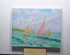 Art 8″/10″ Original Oil painting, Seascape Painting