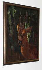 Emanuel Hegenbarth Dresden roebuck deer hunter hunting reins Lusatia Česká Kamenice