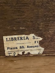 Vintage Fresco Art Repro Painting Filippo Lippi Old Man Portrait Firenze Italy