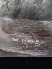 Original oil painting on stretched canvas by Sue Parkhill. unframed. 20″×24″