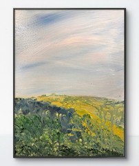 Original Art 12×16 Landscape Colorful Canvas Expressionism Abstract Fine Art 358