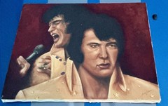 Vintage Elvis Presley Painting Signed by Linda Selver ‘80 Fast Shipping!!!