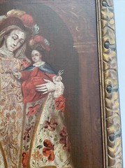 ANTIQUE OLD MASTER PAINTING RELIGIOUS ICON MADONNA 16TH TO 17TH CENTURY OIL RARE