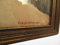 ANTIQUE PAINTING 1920’S AMERICAN REGIONALISM COASTAL WPA ERA LANDSCAPE OLD PIER