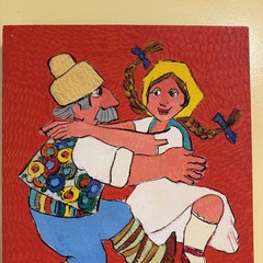 Original Jovan Obican Signed Acrylic Painting on Board 13.5” x 17.5” Wood Frame