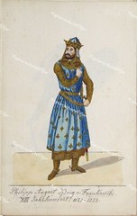 Philip Augustus King of France Knight Crown Chainmail Gold Sword Costume