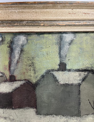 BERTA HANSSON SWEDISH ART VINTAGE MCM MID CENTURY MODERN ANTIQUE OIL PAINTING