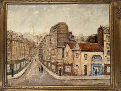 French Impressionism Painting Montmartre France Louis Peyrat Famous Landscape