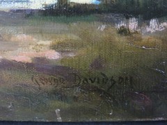 George Davidson Scottish Aberdeen River Landscape Early 20th Century