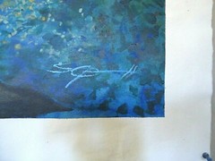 HORSE Canvas Painting „Cross the Stream“ 36″ x 53″ unstretched Steven G. Graff