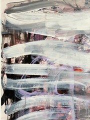 Moody Bold OOAK original painting Urban Contemporary Abstract Art Clouds by KatC