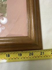 VTG Painting J Wood Hallmark Watercolor Abstract Cat 17×21 Signed Matted Framed