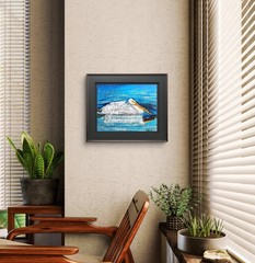 Pelican Original Expressionism Acrylic Abstract Canvas