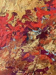 ‘Zaleski’ ~20×20” Original Modern Painting artist SARA LARSON 2008