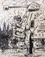10 inch x 8 inch – Sci-fi Pop Art Painting by A. Avila