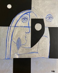 LOF – „Modern Woman“ 24 x 30 Acrylic Painting