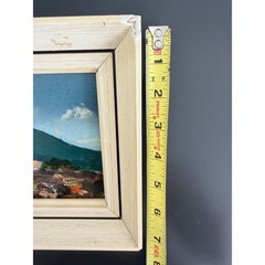 Vintage Landscape Oil Painting Rustic Scene Original Art Signed Cottage in Kerry