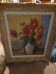 Gustav Berlin (1905-1988) Oil Painting Swedish Artist Still Life In Flowers…